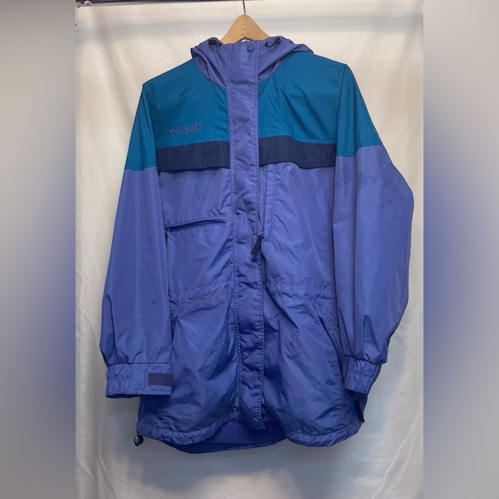 Columbia Sportswear Company Men's Full-Zip Hooded Jacket Blue Green
